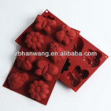 Different Shape Silicone Moon Cake Molds Chocolate Mould Tray B0106