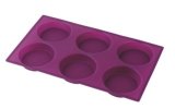 Silicone 6 Cup Muffin Pan & Cake Mould &Bakeware FDA/LFGB (SY1331)