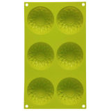 6 Cup Lime Sunflower Mould