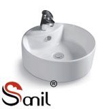 Bathroom Sanitary Ware Big Size White Washbasin (S2032)