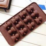 Various Face Ginger Boy Silicone Chocolate Mold (SCM10901)