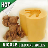R0500 Cartoon Bears Silicon Candle Mould