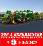 Plastic Slide Tree House Children Playground Flooring for Kids (HD15A-024A)