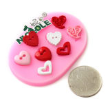 F0602 Small Heart Candy Mold Silicone Fondant Molds for Cake