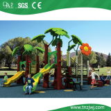 Leaf Theme Outdoor Slide Equipment with Tree Stump