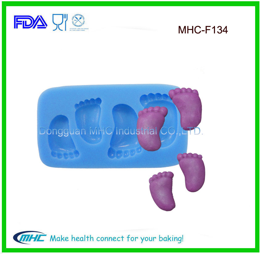 Baby Tiny Foot Silicone Cake Mould Fondant Mold