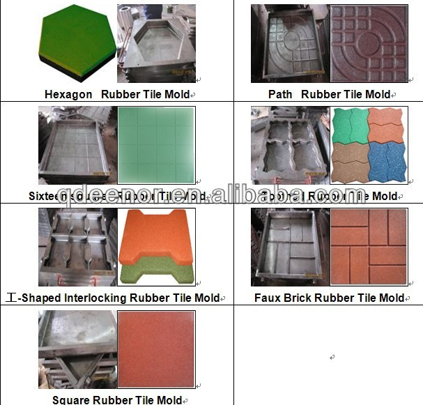 Big Capacity Rubber Tile Making Machine