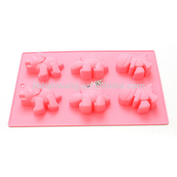 6 Penguin Cake Mold Tray Nicole Baking Mold Silicone Mold Cake B0189