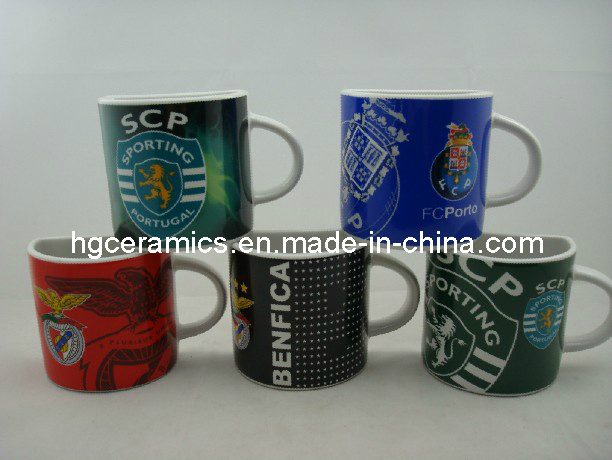 Half Ceramic Mug, 8oz Ceramic Coffee Mug