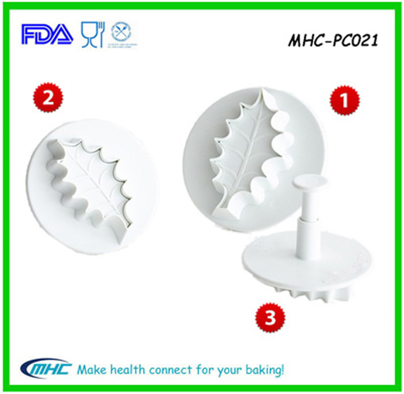 Leaf Decorative Plastic Paste Cutter for Bakeware