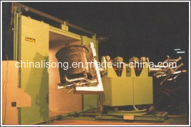4 Stations Old Rotomoulding Carousel Machine
