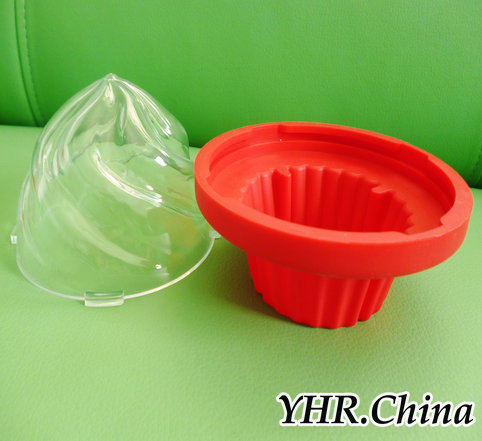 Silicone Pink Cupcake Baking Mold (YHR-035)