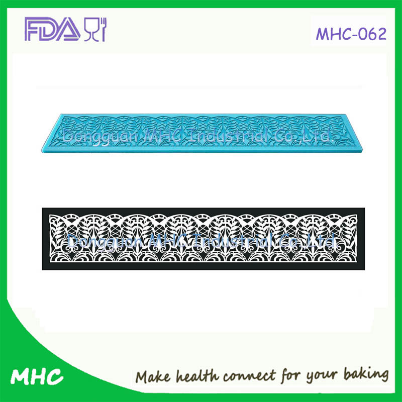 Fondant Magic Decor Silicone Sugar Long Lace Mat