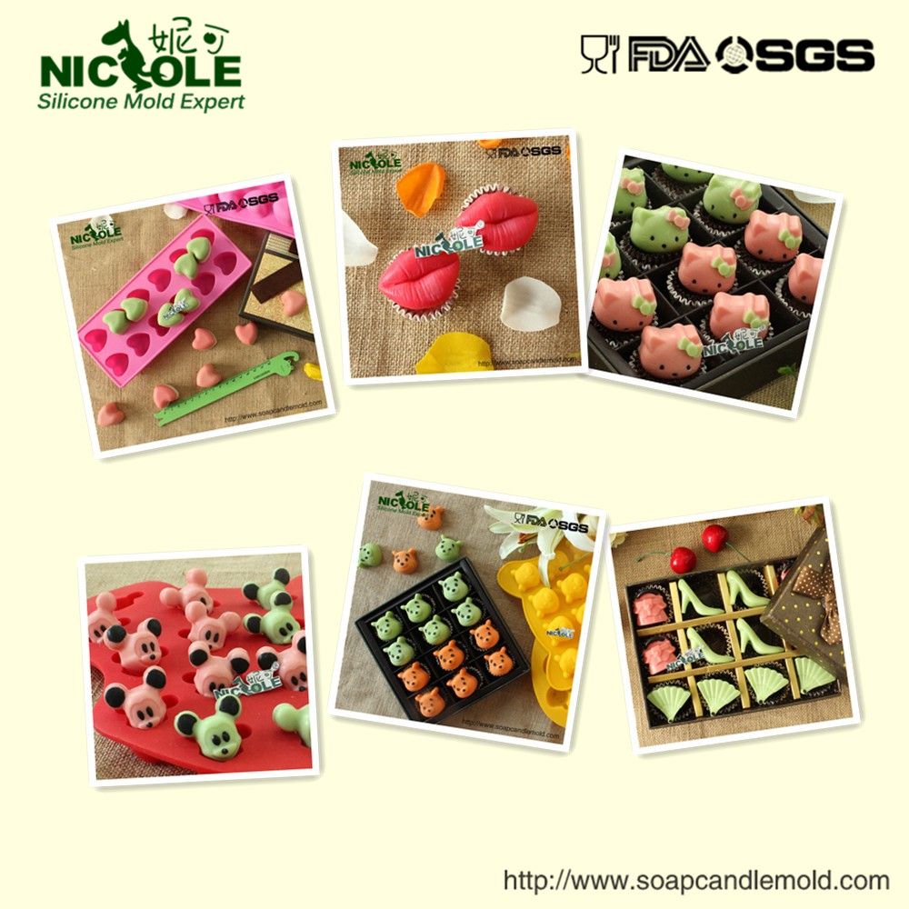 2015 New Different Shape Custom Silicone Chocolate Mould