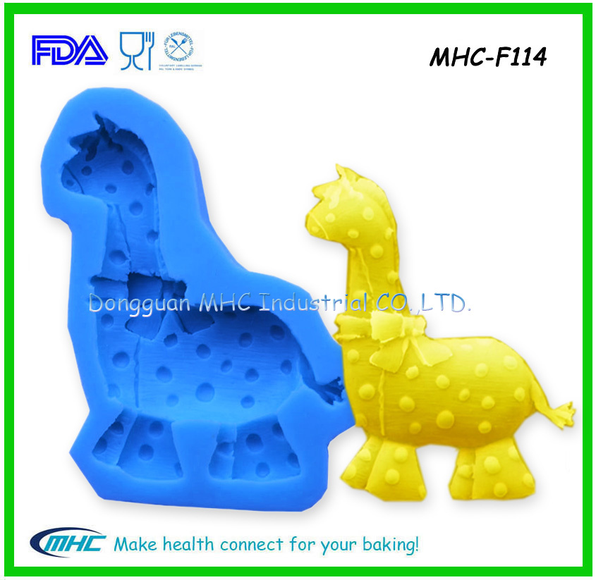 Animal Series Giraffe Shape Fondant Silicone Mold