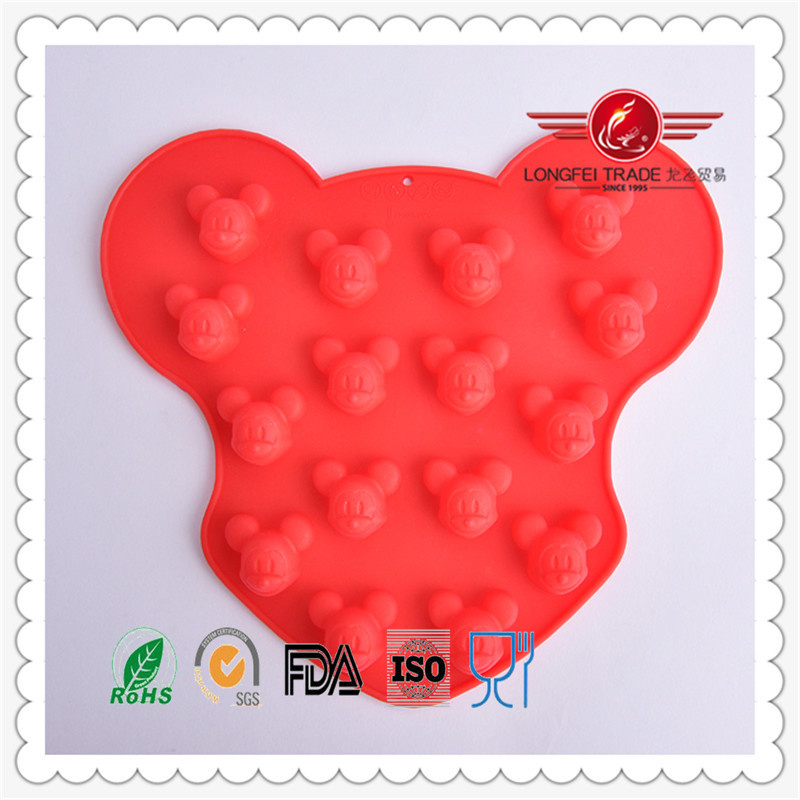 2015 High Grade Silicone Mickey Cake Mould