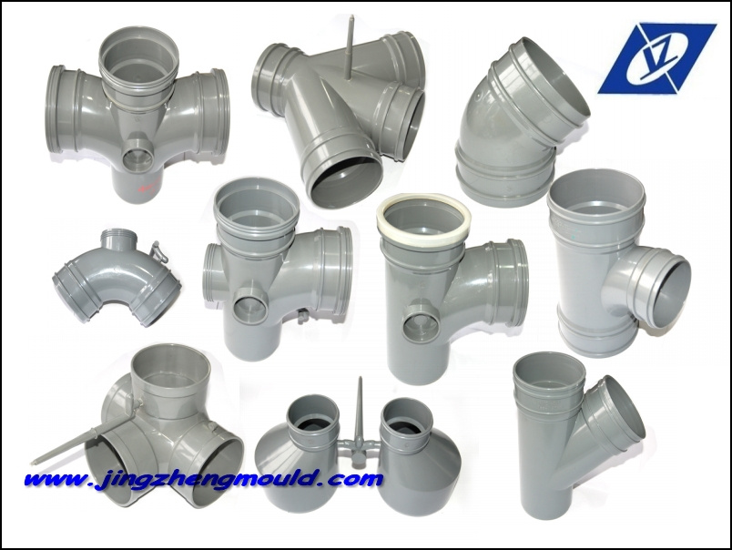 Plastic Pipe Connecting Tee Fitting Mould (JZ-P-D-01-016_E)