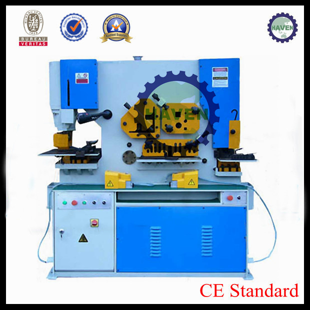 Q35y Hydraulic Iron Working Shearing Machine, Metal Punching and Cutting Machine, Hydrualic Combined Punching Nad Shearing Machine with Notching