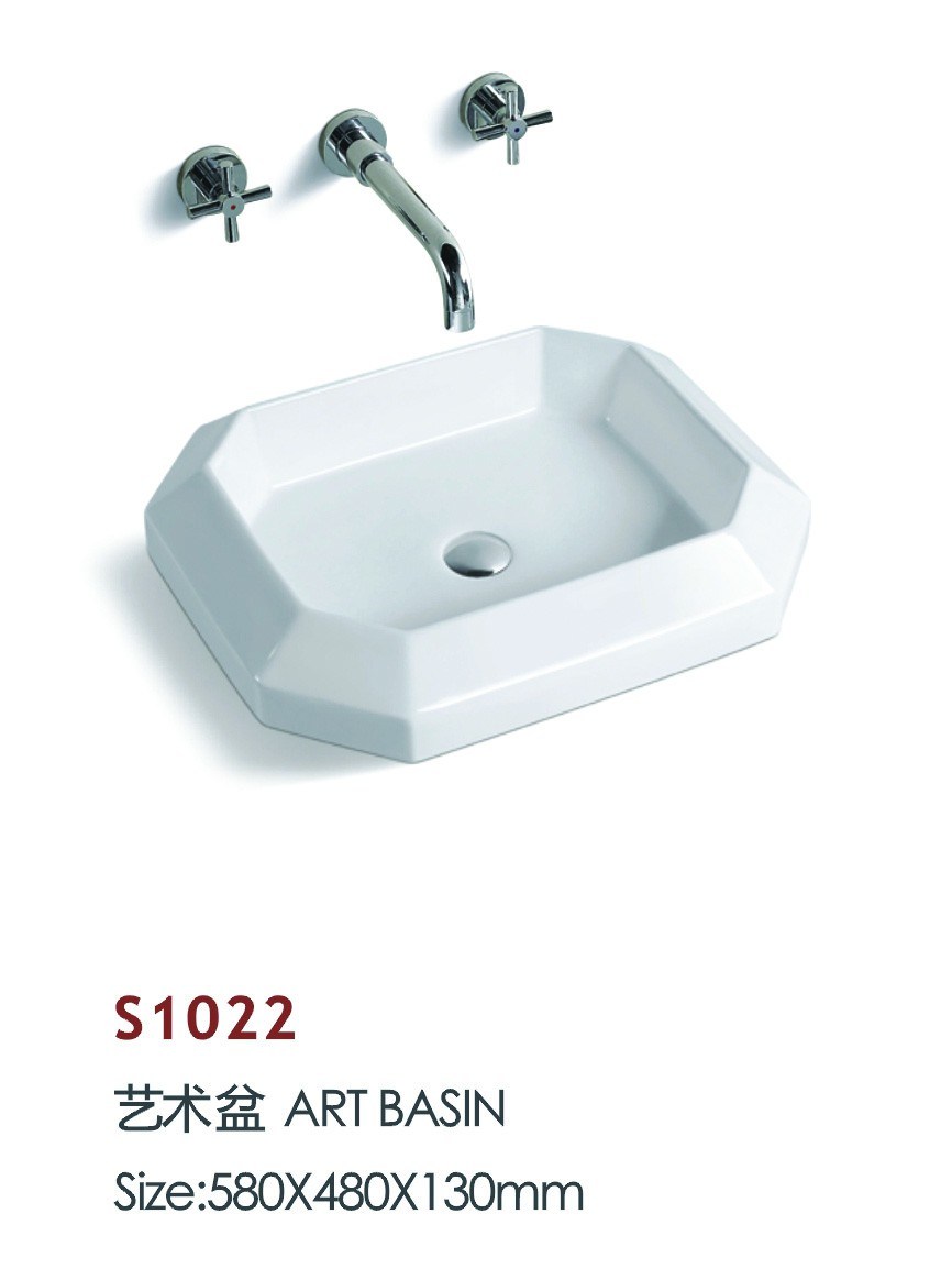 Good Quality Porcelain Kitchen Hand Wash Basin (S1022)