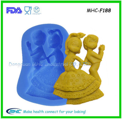 Sugar Craft Fashion Mould for Cake Decorating