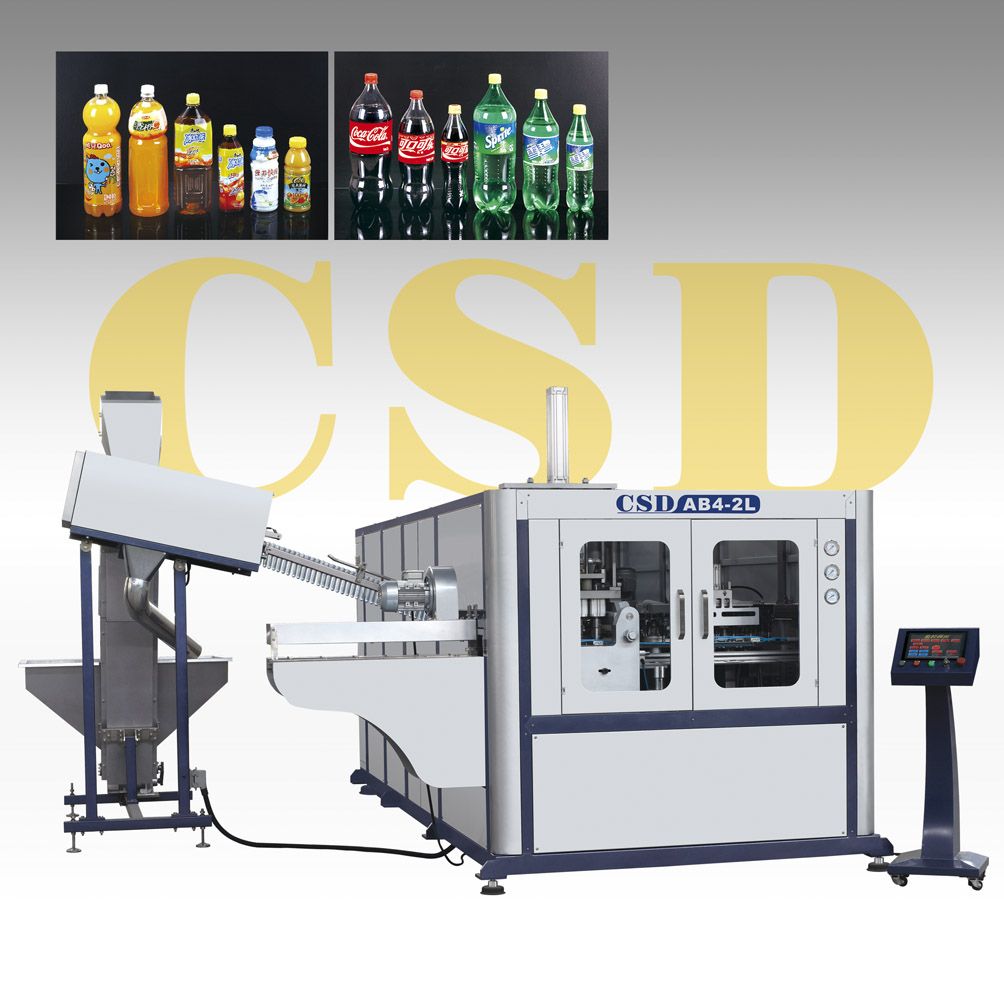 CE Approved With Pet Two-Stage Automatic Blow Molding Machines (CSD-AB4-2L)