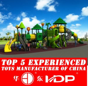 2015 Plastic Material and Outdoor Playground Type Kids Play Equipment Slides (HD15A-028A)