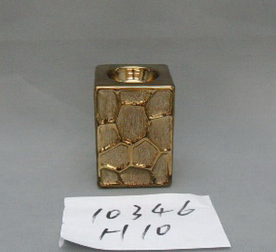 Electrogilding Golden Ceramics Vase