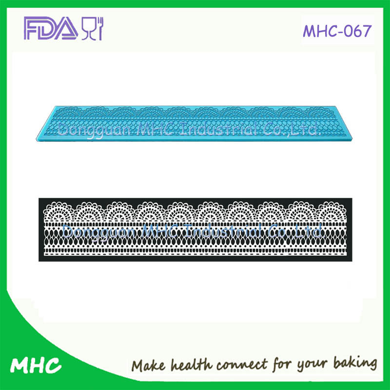 Flower Lace Shapes Silicone Cake Mould for Decoration