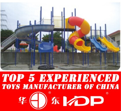 Outdoor Plastic Water Tube Slides for Children (HD14-126C)