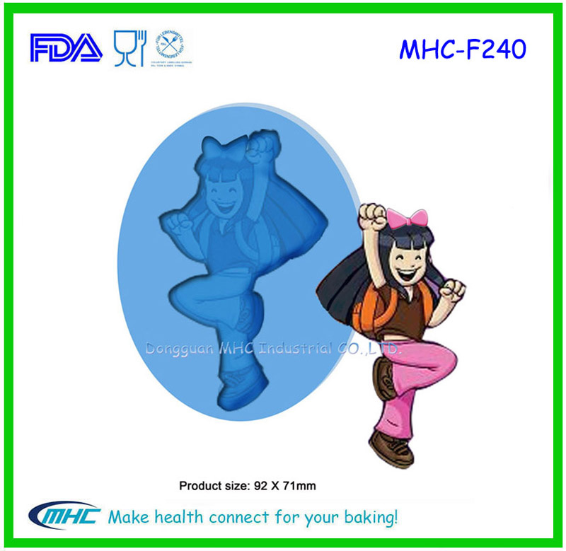 Girl Shape Silicone Chocolate Mould Silicone Fondant Mold