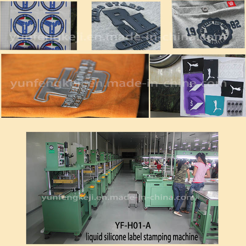 Silicone Label Logo Hot Pressing Machine for Clothes