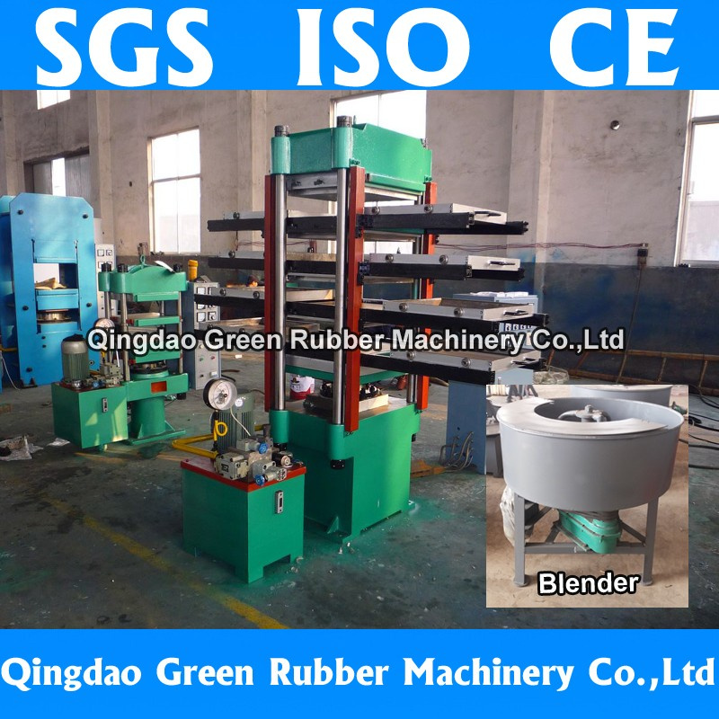 Color Rubber Floor Tile Forming Machine