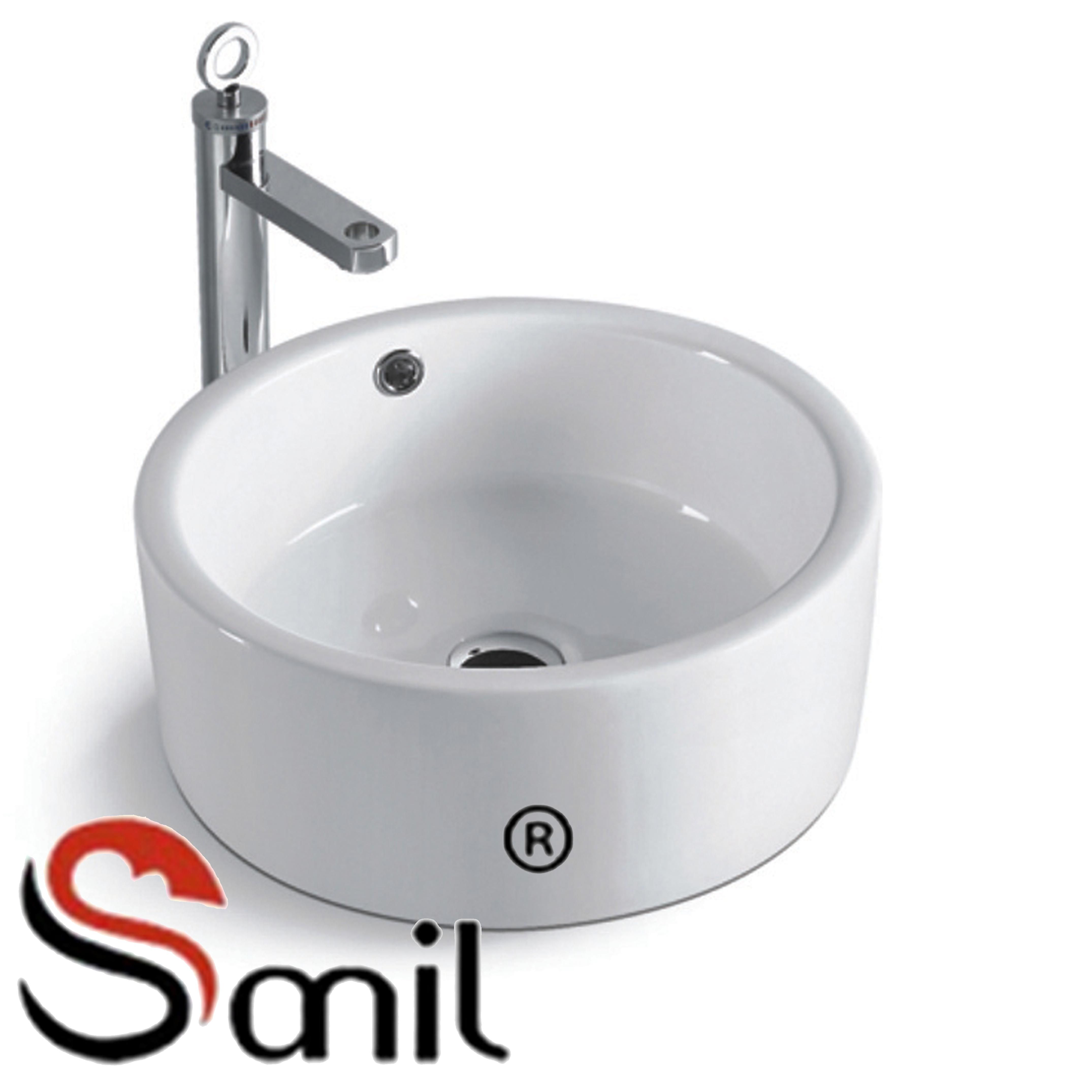 New Arrival Porcelain Above Counter Art Sinks (S2010-537)