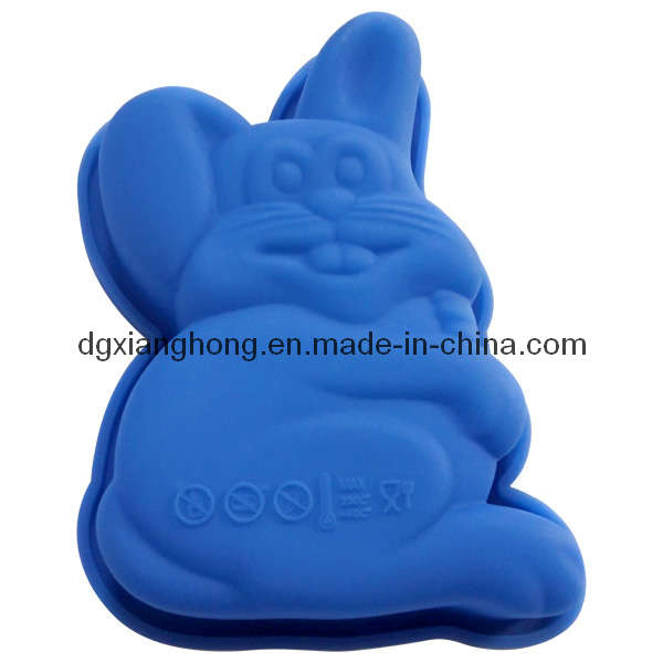 Rabbit-Shaped Silicone Mini Cake Mould (XH-011078)