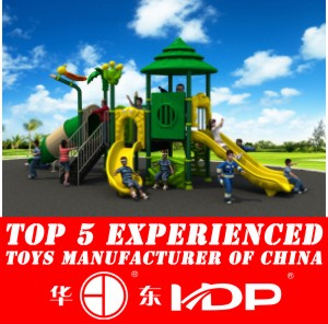 2015 Plastic Material and Outdoor Playground Type Kids Play Equipment Slides (HD15A-030B)