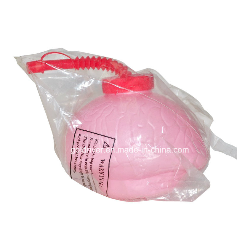 Brain Shape Plastic Cup with Lid and Straw-Blowing Product (BMK-107)