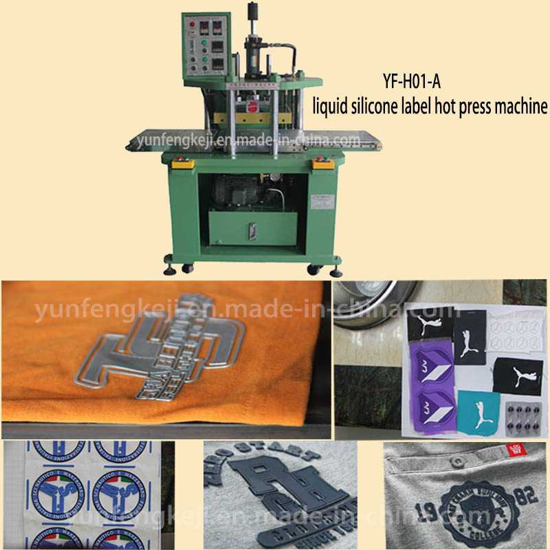 Silicone Logo Label Tag Hot Pressing Machine for Hat