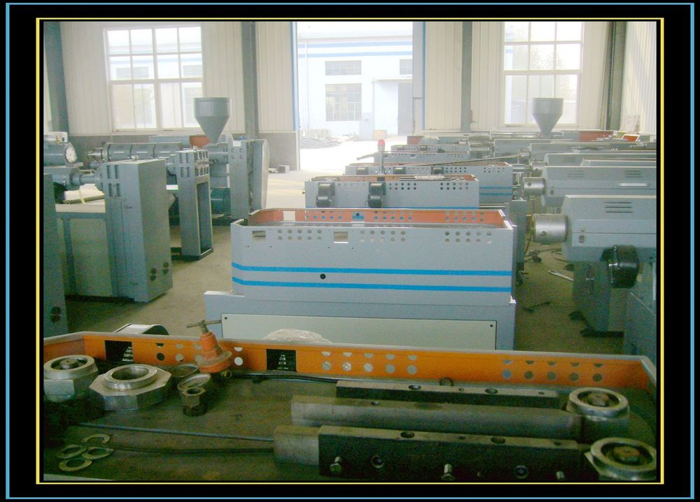 PVC Plastic Corrugated Pipe Extrusion Line