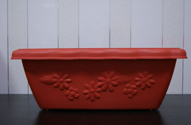 Balcony Self-Watering Planter/Ceramic Flower Pot