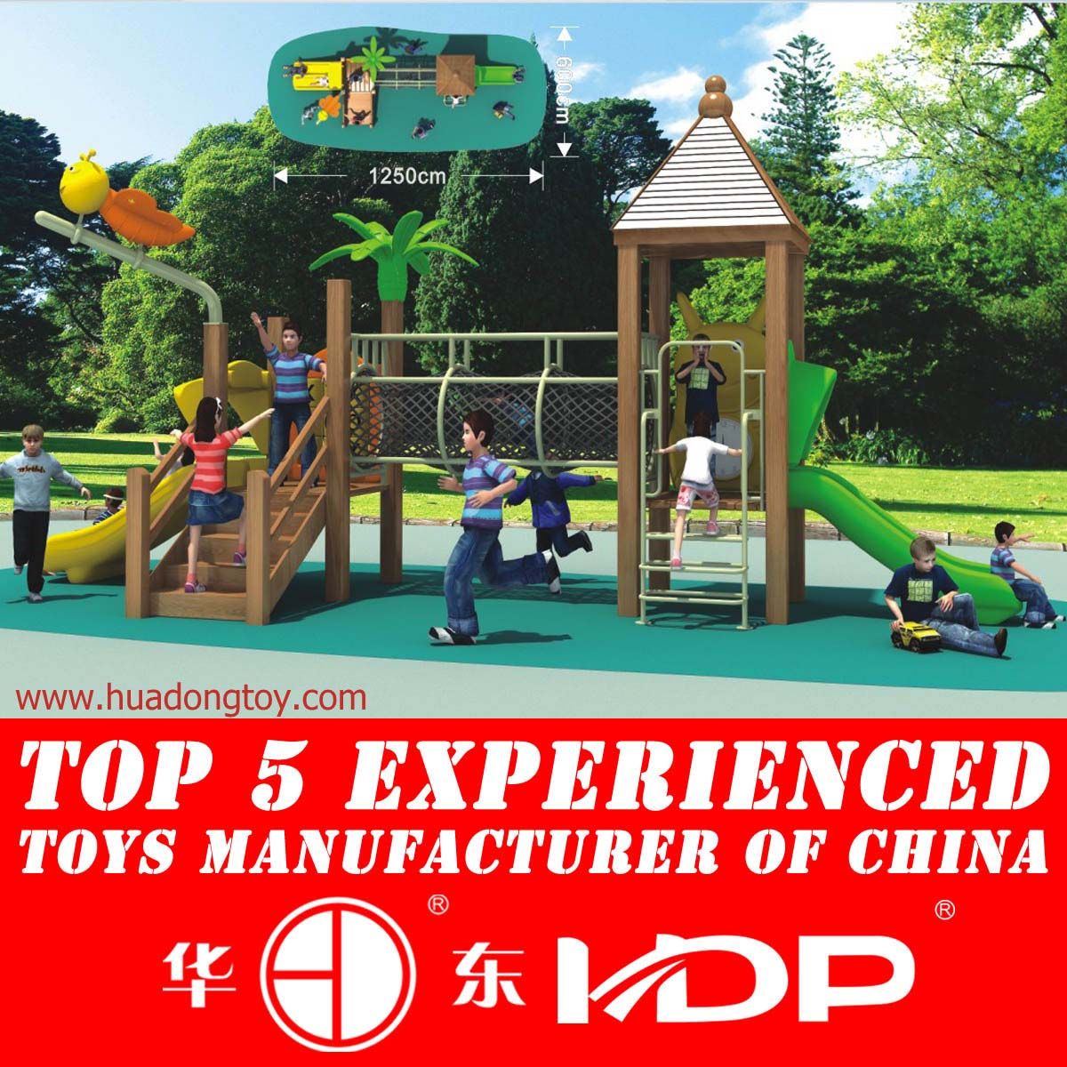 Outdoor Wooden Playground Equipment