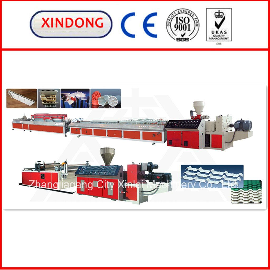PVC Corrugated Wave Sheet Extrusion Production Line