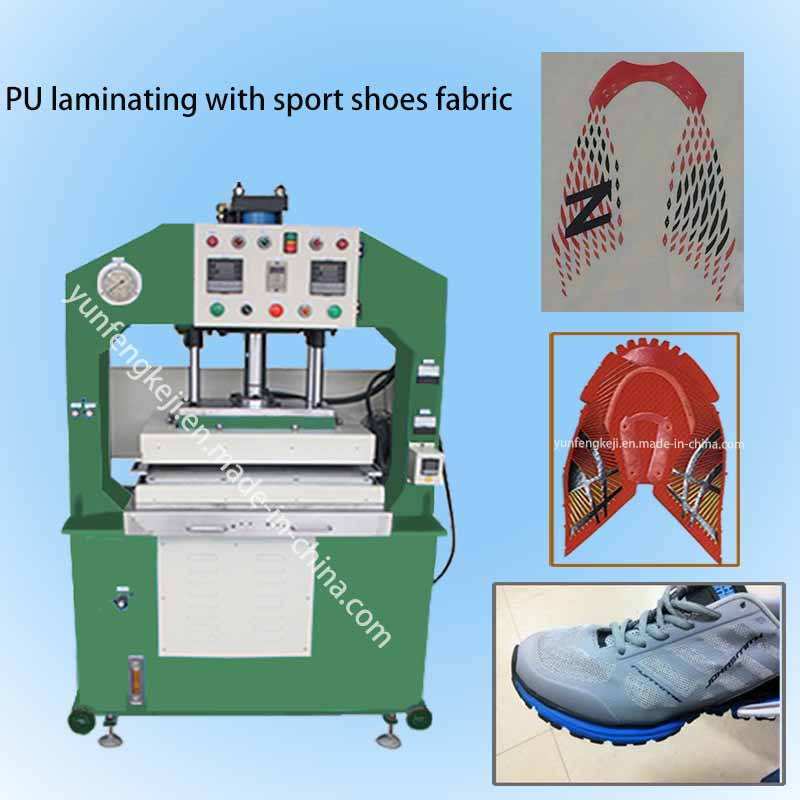 No Sewn Prcess PU Fabric Shoes Upper Vamp Laminating Machine