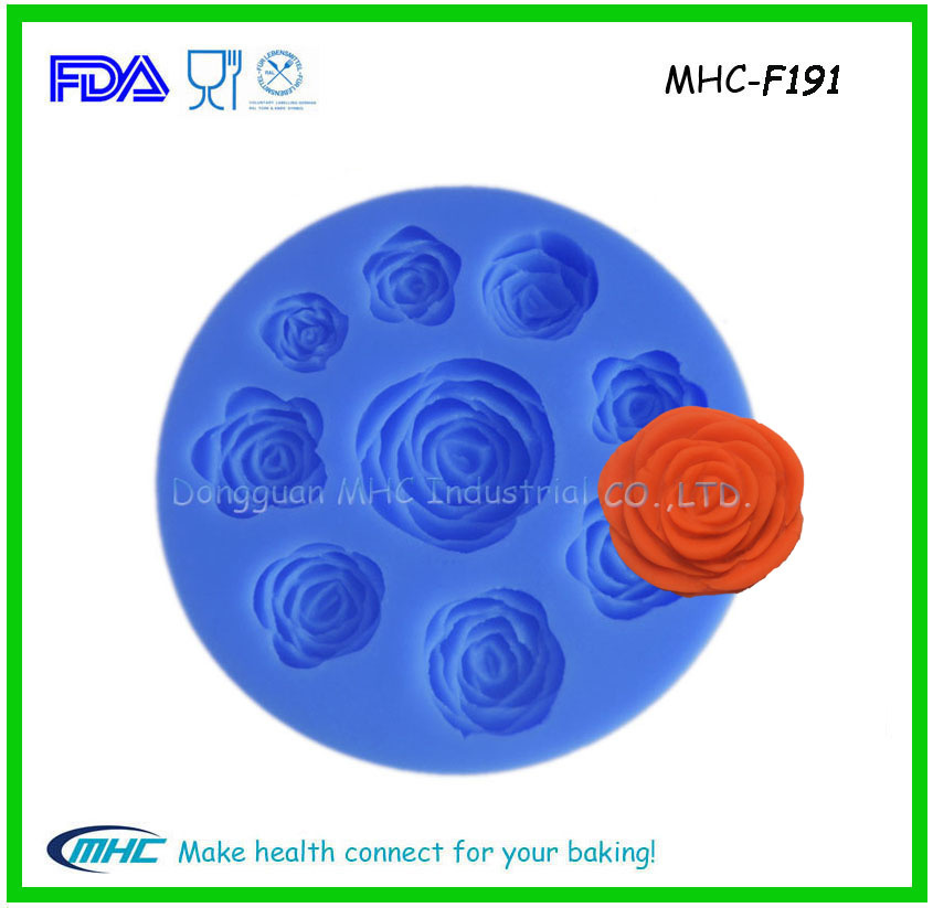 Rose Flower Silicone Fondant Mould Cake Mould