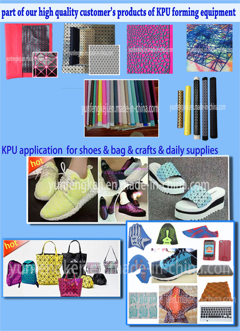 Kpu PU Bag Shoes Material Hot Press Forming Making Machine