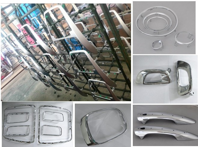 Auto Exterior Interior Trimming Accessories Matte Chrome Plating