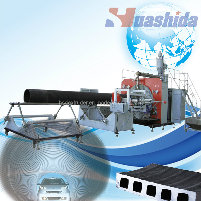 HDPE Large Diameter Hollow Wall Winding Pipe Production Line