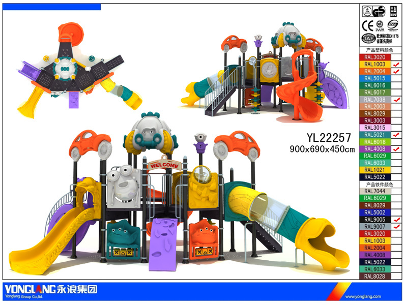 Cheap Children Outdoor Playground Big Slides for Sale with High Quality
