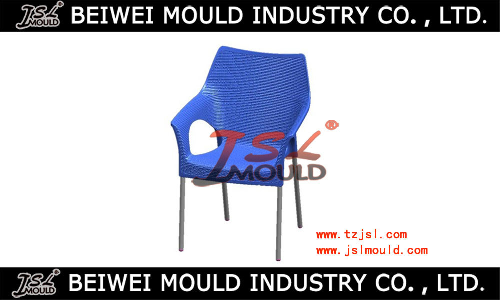 Metal Leg Plastic Rattan Chair Back Mold