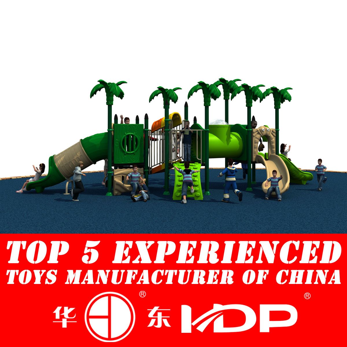 2014 New Style Outdoor Plastic Slide for Children's Playground (HD14-069A)