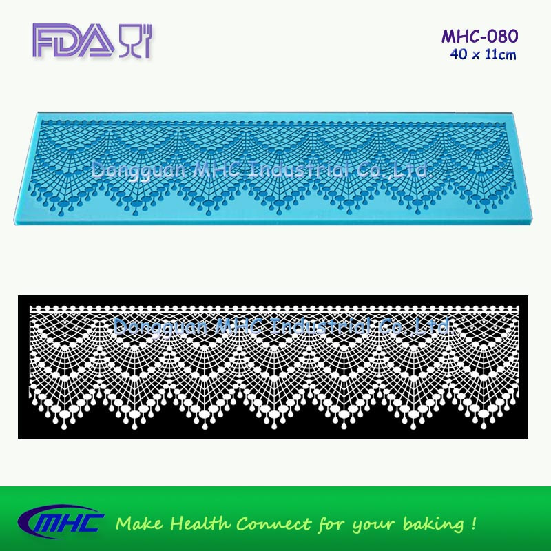 Food Grade Silicone Cake Decorating Mold Sugar Lace Mat